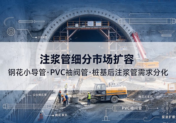 娄星注浆管细分市场扩容，隧道钢花小导管、PVC 袖阀管、桩基后注浆管需求分化